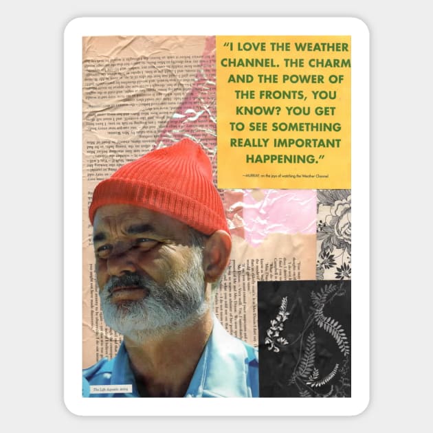 Bill Murray Steve Zissou Sticker by ashclaise